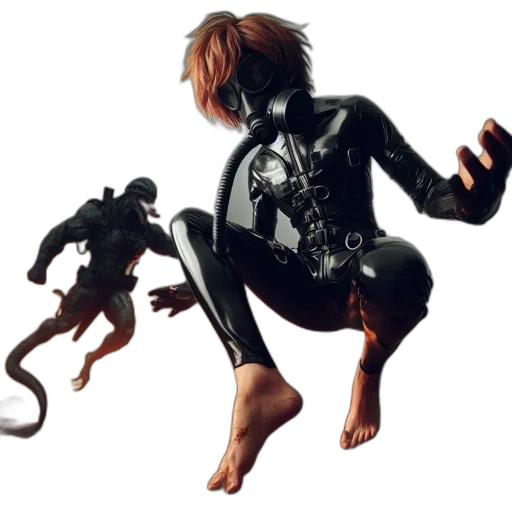 creature, animal, mask, robot, concept art, 3d render, comic book art, photorealistic transparent PNG cut-out