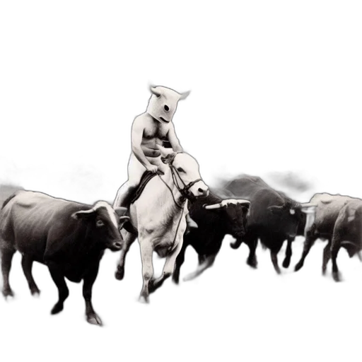 animal, concept art, photorealistic, fantasy art, man, white, mask, resembling transparent PNG cut-out