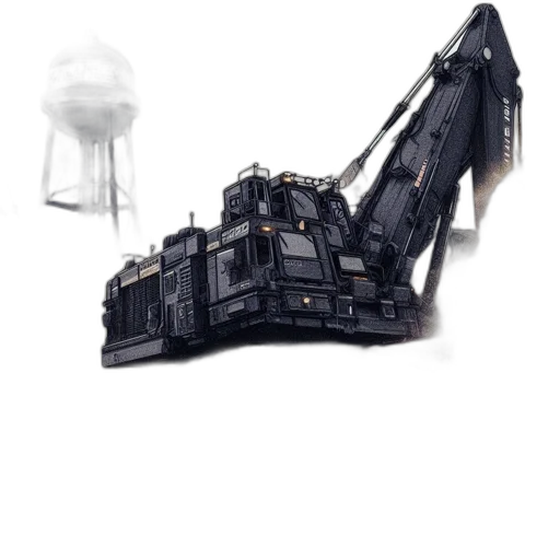 robot, weapon, shoes, car, concept art, 3d render, cyberpunk, photorealistic transparent PNG cut-out