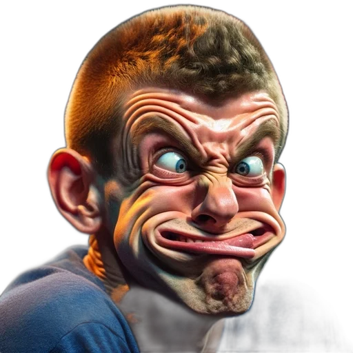 face, mask, creature, animal, photorealistic, concept art, cartoon, 3d render transparent PNG cut-out