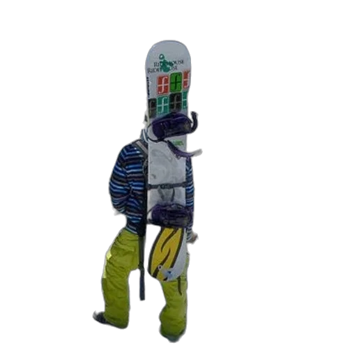 robot, staff, weapon, 3d render transparent PNG cut-out