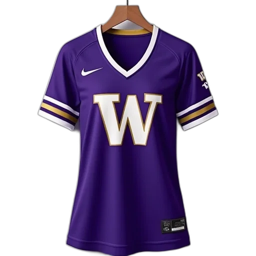 women, purple, white, washington, frogs, spirit, jersey, neckline transparent PNG cut-out
