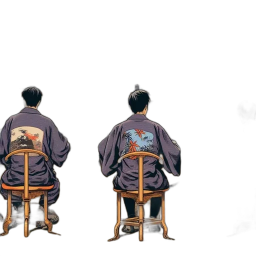 jacket, staff, furniture, crown, concept art, anime, watercolor, 3d render transparent PNG cut-out