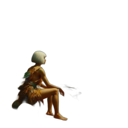 staff, weapon, creature, mask, concept art, pixel art, 3d render, fantasy art transparent PNG cut-out