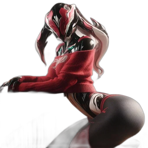 robot, mask, 3d render, concept art, photorealistic, comic book art, red, anthropomorphic transparent PNG cut-out