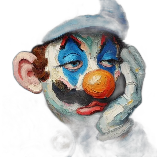 mask, face, creature, staff, oil painting, watercolor, concept art, photorealistic transparent PNG cut-out