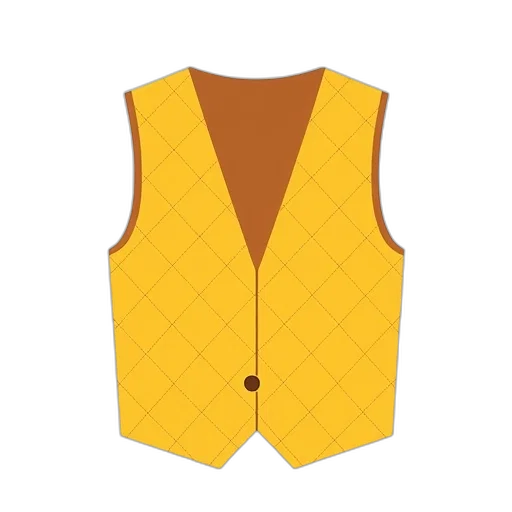 jacket, dress, 3d render, golden, colorful, earth tones, stylized, illustration transparent PNG cut-out