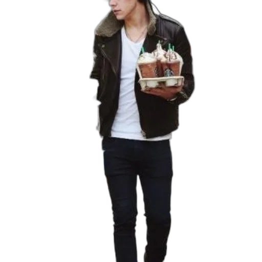 jacket, hat, food, 3d render, photorealistic, concept art, earth tones, green transparent PNG cut-out