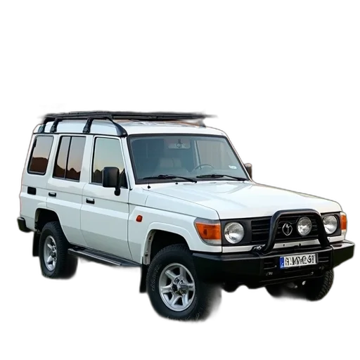 car, animal, photorealistic, 3d render, white, suv, parked, grassy transparent PNG cut-out