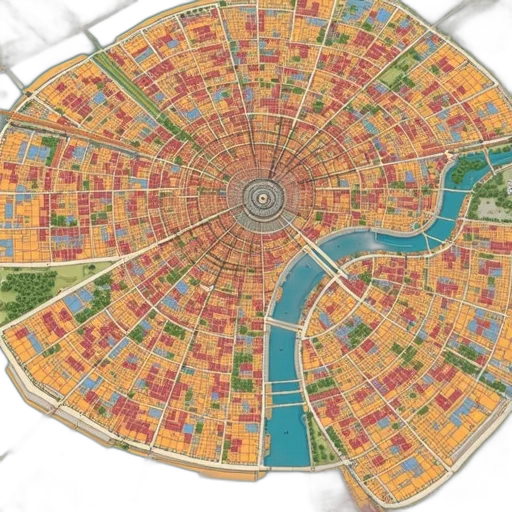 concept art, 3d render, detailed, colorful, map, paris, france, variety transparent PNG cut-out
