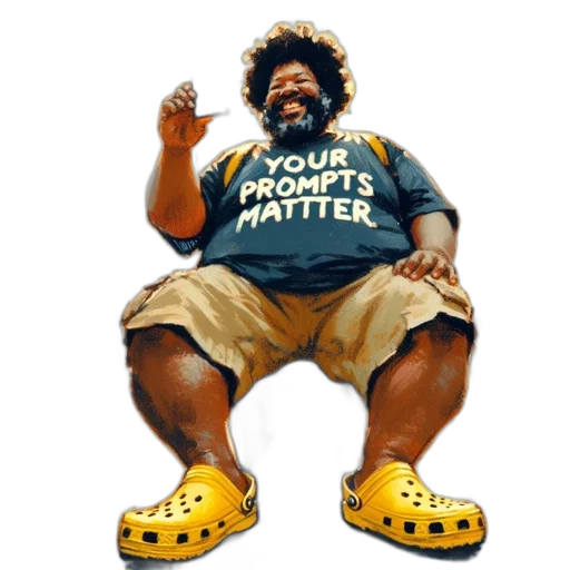 shoes, creature, animal, man, afro, beard, sits, bench transparent PNG cut-out