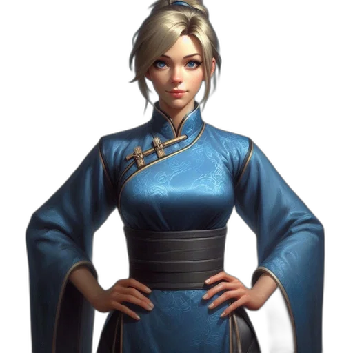 staff, dress, face, jacket, concept art, fantasy art, comic book art, photorealistic transparent PNG cut-out