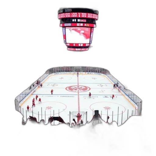 crown, crowded, hockey, arena, fans, red, white, cheering transparent PNG cut-out