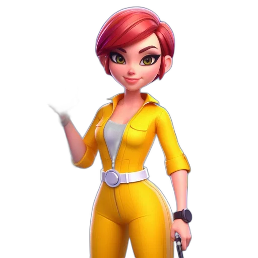 staff, jacket, weapon, concept art, 3d render, cartoon, comic book art, neon transparent PNG cut-out