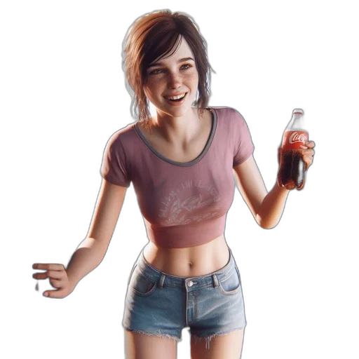 bottle, dress, food, jacket, concept art, photorealistic, pixel art, 3d render transparent PNG cut-out