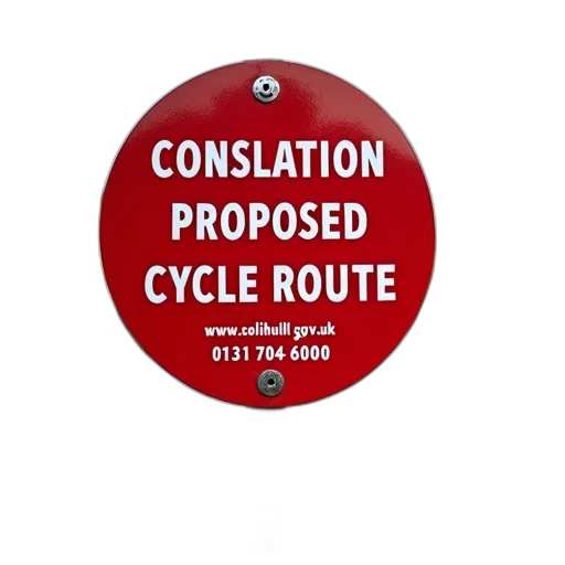 red, sign, white, text, posted, street, corner, reads transparent PNG cut-out