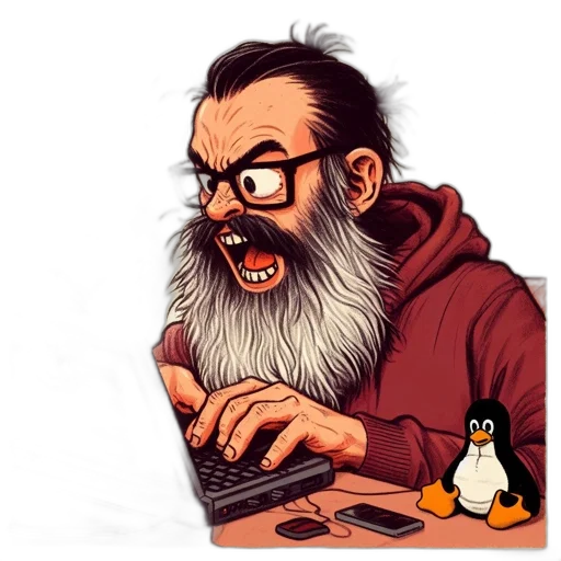 pixel art, cartoon, concept art, agitated, software, developer, sporting, beard transparent PNG cut-out