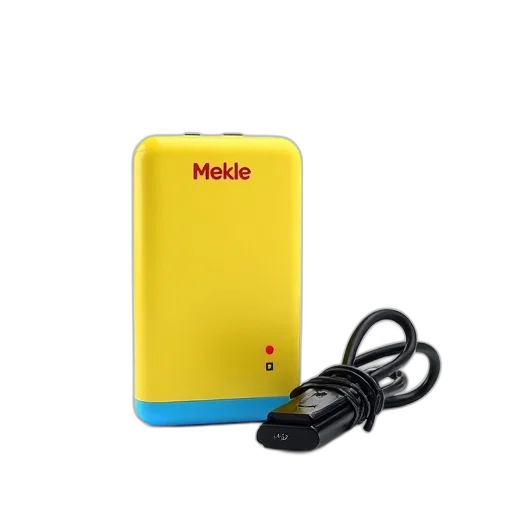 yellow, blue, power, bank, black, charging, cable, displayed transparent PNG cut-out