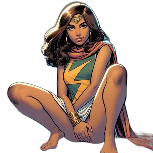 comic book art, concept art, woman, brown, hair, yellow, lightning, bolt transparent PNG cut-out