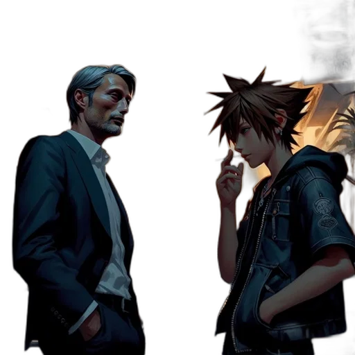jacket, mask, concept art, comic book art, cyberpunk, anime, fire, neon lights transparent PNG cut-out