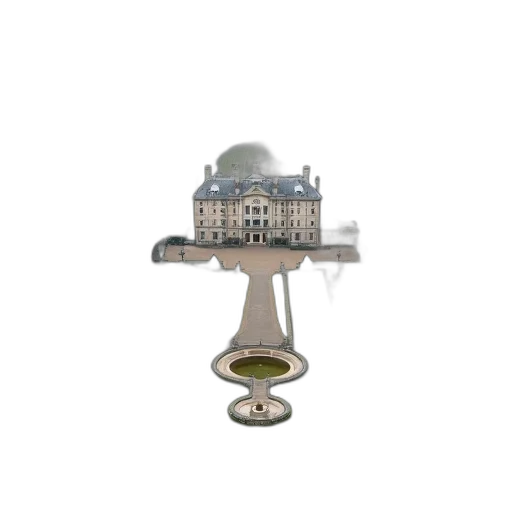 furniture, staff, 3d render, aerial, view, large, estate, grand transparent PNG cut-out