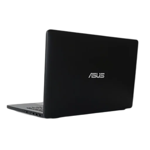 staff, 3d render, sleek, black, laptop, brand, name, asus transparent PNG cut-out