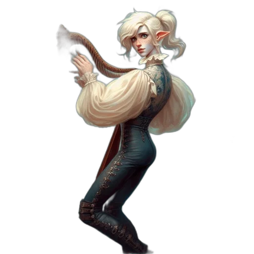 staff, hat, jacket, hair, concept art, fantasy art, pixel art, watercolor transparent PNG cut-out