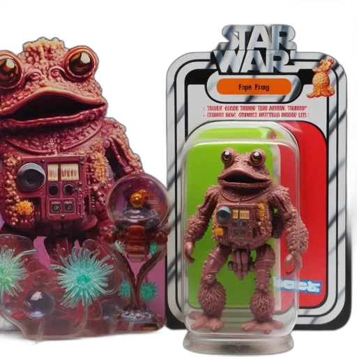 outer space, star, wars, frog, action, figure, humanoid, amphibian transparent PNG cut-out