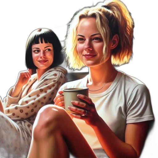 face, oil painting, photorealistic, concept art, comic book art, city street, fire, neon lights transparent PNG cut-out