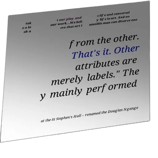 quote, about, art, life, displayed, white, background, black transparent PNG cut-out