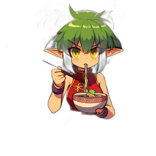 food, dragon, staff, creature, pixel art, anime, fantasy art, concept art transparent PNG cut-out