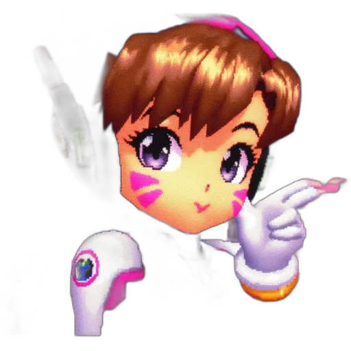 staff, weapon, face, robot, vaporwave, anime, pixel art, 3d render transparent PNG cut-out