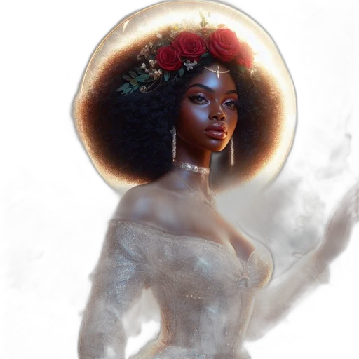 crown, dress, jewelry, hat, fantasy art, concept art, photorealistic, comic book art transparent PNG cut-out