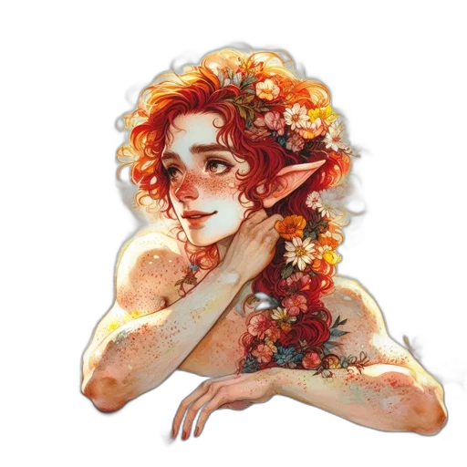 mask, face, flower, dragon, fantasy art, watercolor, pixel art, concept art transparent PNG cut-out