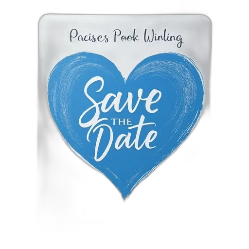 blue, save, date, wedding transparent PNG cut-out