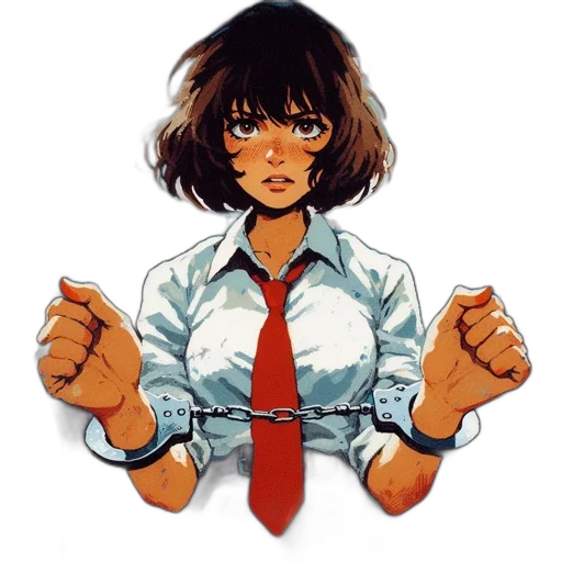 staff, jacket, face, weapon, anime, comic book art, pixel art, concept art transparent PNG cut-out