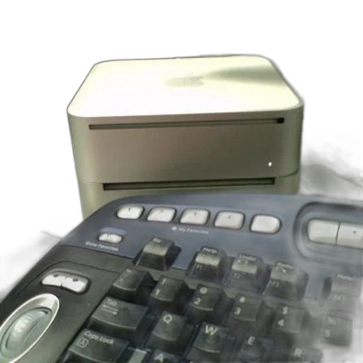3d render, vaporwave, black, keyboard, white, buttons, front, printer transparent PNG cut-out