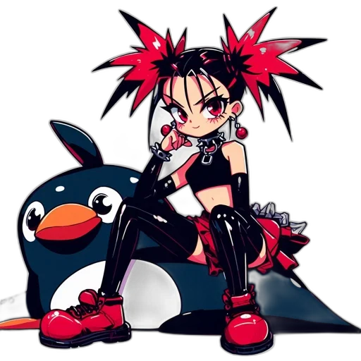 animal, pixel art, cyberpunk, cartoon, concept art, animated, character, unique transparent PNG cut-out
