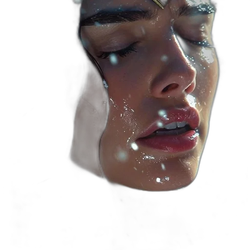 face, mask, crown, creature, photorealistic, 3d render, oil painting, concept art transparent PNG cut-out