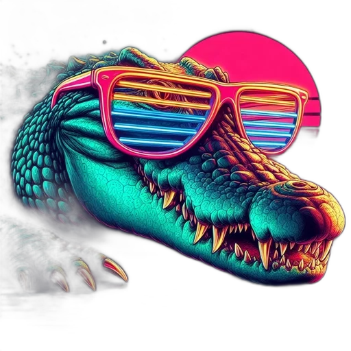 dragon, creature, shoes, animal, vaporwave, concept art, 3d render, photorealistic transparent PNG cut-out