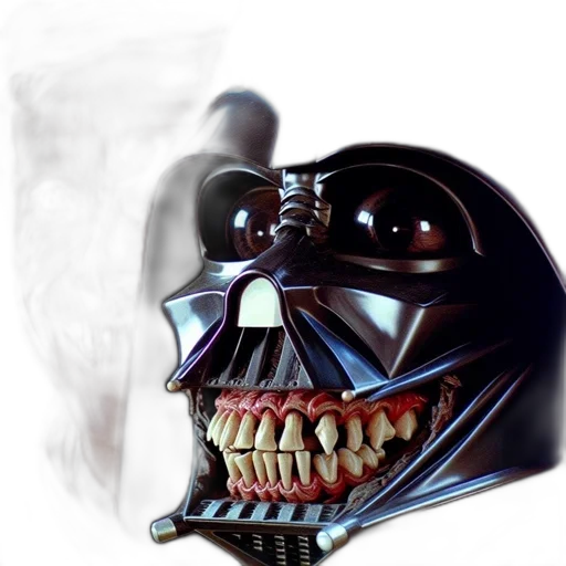mask, face, weapon, staff, photorealistic, 3d render, concept art, comic book art transparent PNG cut-out