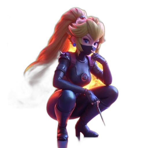 staff, mask, concept art, fantasy art, pixel art, cyberpunk, fire, neon lights transparent PNG cut-out