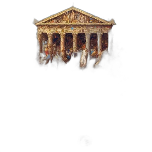 building, staff, crown, furniture, concept art, pixel art, photorealistic, 3d render transparent PNG cut-out