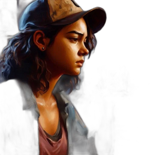 hat, face, photorealistic, oil painting, concept art, watercolor, neon lights, golden transparent PNG cut-out