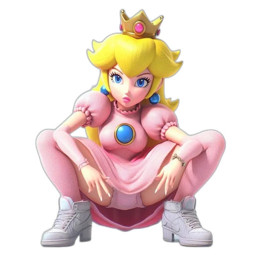 crown, dress, weapon, animal, concept art, 3d render, pixel art, vaporwave transparent PNG cut-out