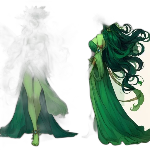 concept art, fantasy art, comic book art, pixel art, green, monochrome, colorful, neon transparent PNG cut-out
