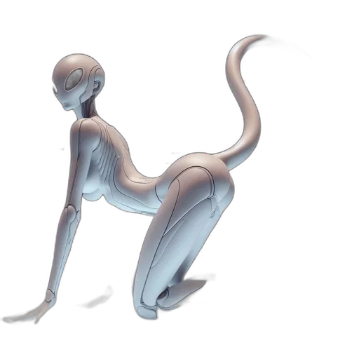 robot, creature, animal, staff, concept art, 3d render, fantasy art, photorealistic transparent PNG cut-out