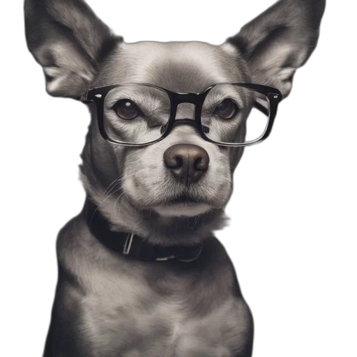animal, staff, face, photorealistic, cartoon, 3d render, attentive, small transparent PNG cut-out