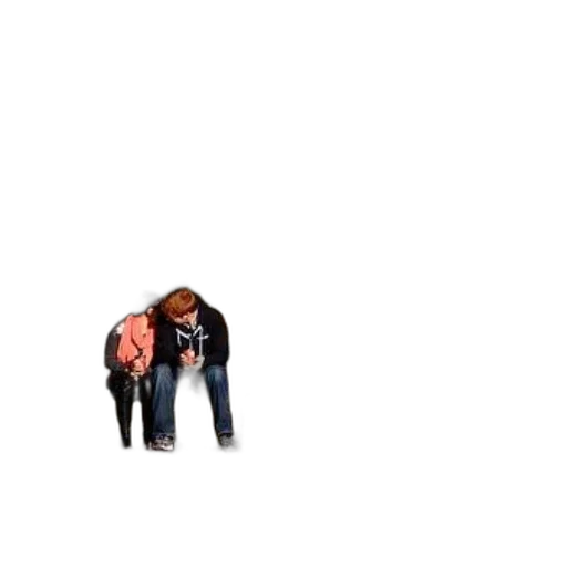 jacket, hair, staff, umbrella, pixel art, concept art, 3d render, cartoon transparent PNG cut-out