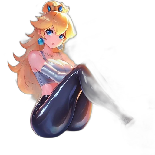 crown, dress, weapon, staff, anime, concept art, watercolor, pixel art transparent PNG cut-out
